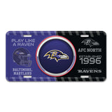 NFL - Baltimore Ravens Embossed Metal License Plate - Logo Brands - Flyclothing LLC