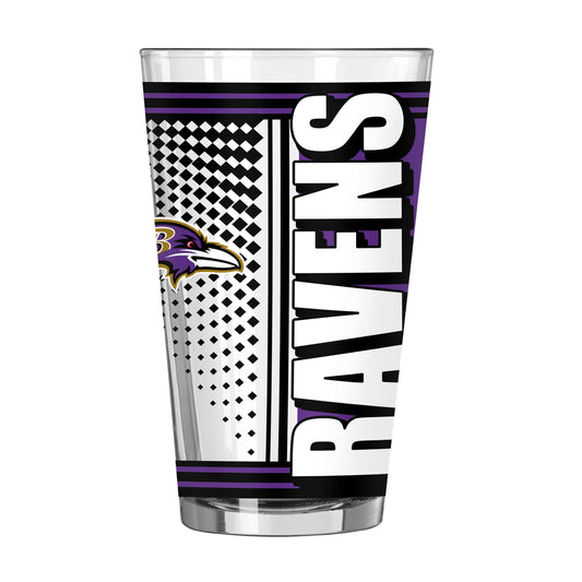 Baltimore Ravens 16oz Hero Pint Glass - Logo Brands - Flyclothing LLC