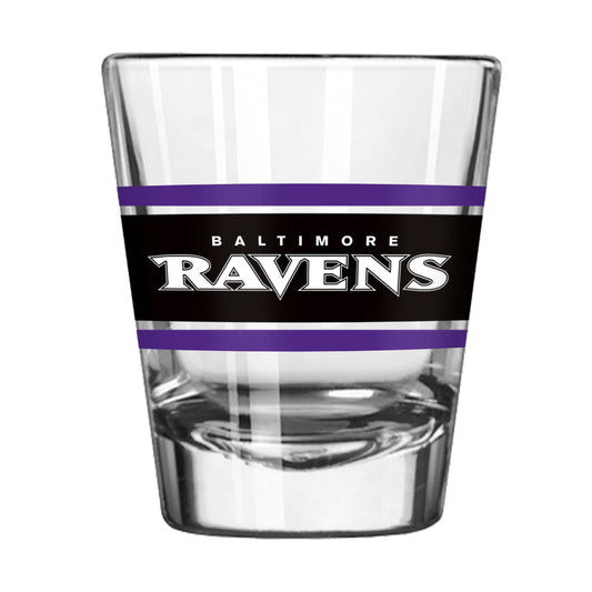 Baltimore Ravens 2oz Stripe Shot Glass - Logo Brands - Flyclothing LLC