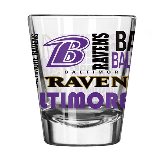 Baltimore Ravens 2oz Spirit Shot Glass - Logo Brands - Flyclothing LLC