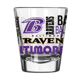 Baltimore Ravens 2oz Spirit Shot Glass - Logo Brands - Flyclothing LLC