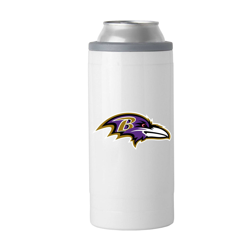 Baltimore Ravens Letterman 12 oz Slim Can Coolie - Logo Brands - Flyclothing LLC