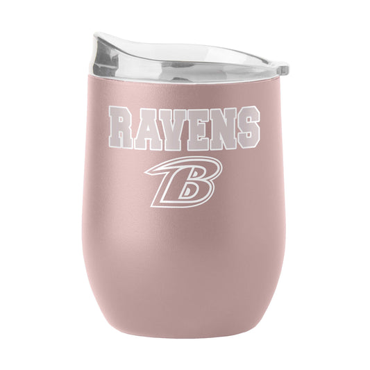 Baltimore Ravens 16oz Stencil Powder Coat Curved Beverage - Logo Brands - Flyclothing LLC
