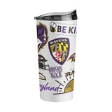 Baltimore Ravens 20oz Native Powder Coat Tumbler - Logo Brands - Flyclothing LLC
