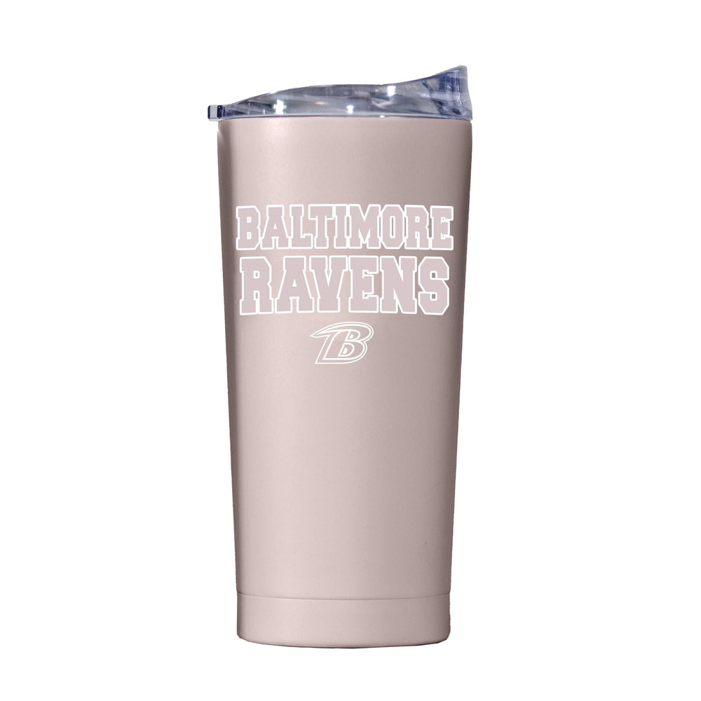 Baltimore Ravens 20oz Stencil Powder Coat Tumbler - Logo Brands - Flyclothing LLC