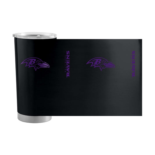 Baltimore Ravens 1 Color 20oz Gameday Stainless Tumbler - Logo Brands - Flyclothing LLC