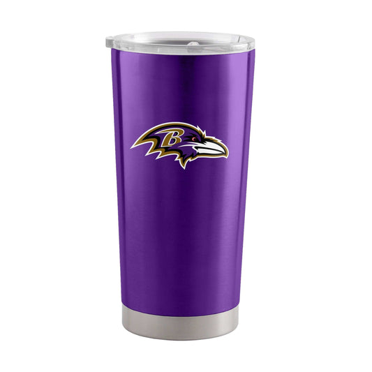 Baltimore Ravens Letterman 20oz Stainless Tumbler - Logo Brands - Flyclothing LLC