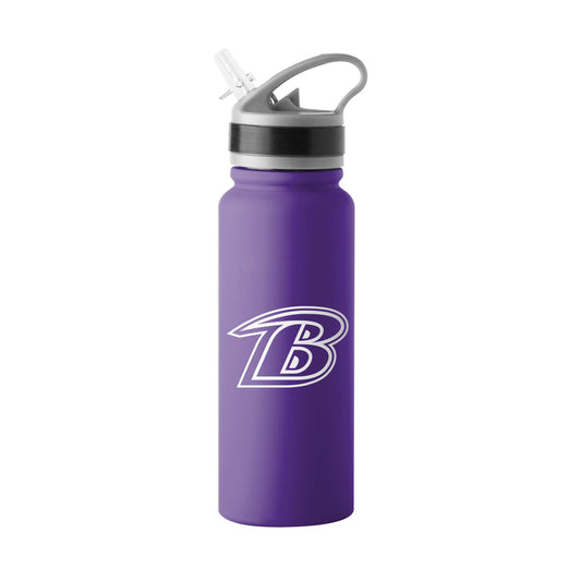 Baltimore Ravens Logo 25oz Stainless Single Wall Flip Top Bottle - Logo Brands - Flyclothing LLC
