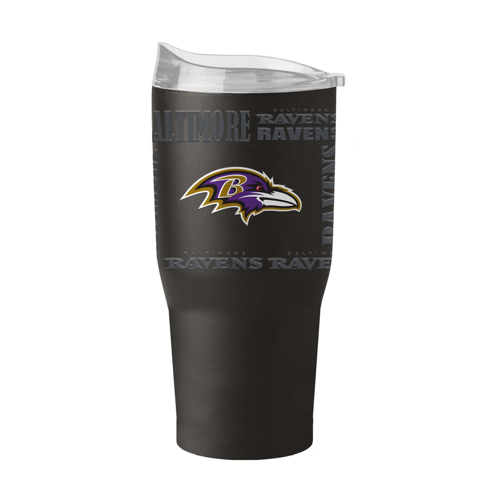 Baltimore Ravens 30oz Replay Powder Coat Tumbler - Logo Brands - Flyclothing LLC