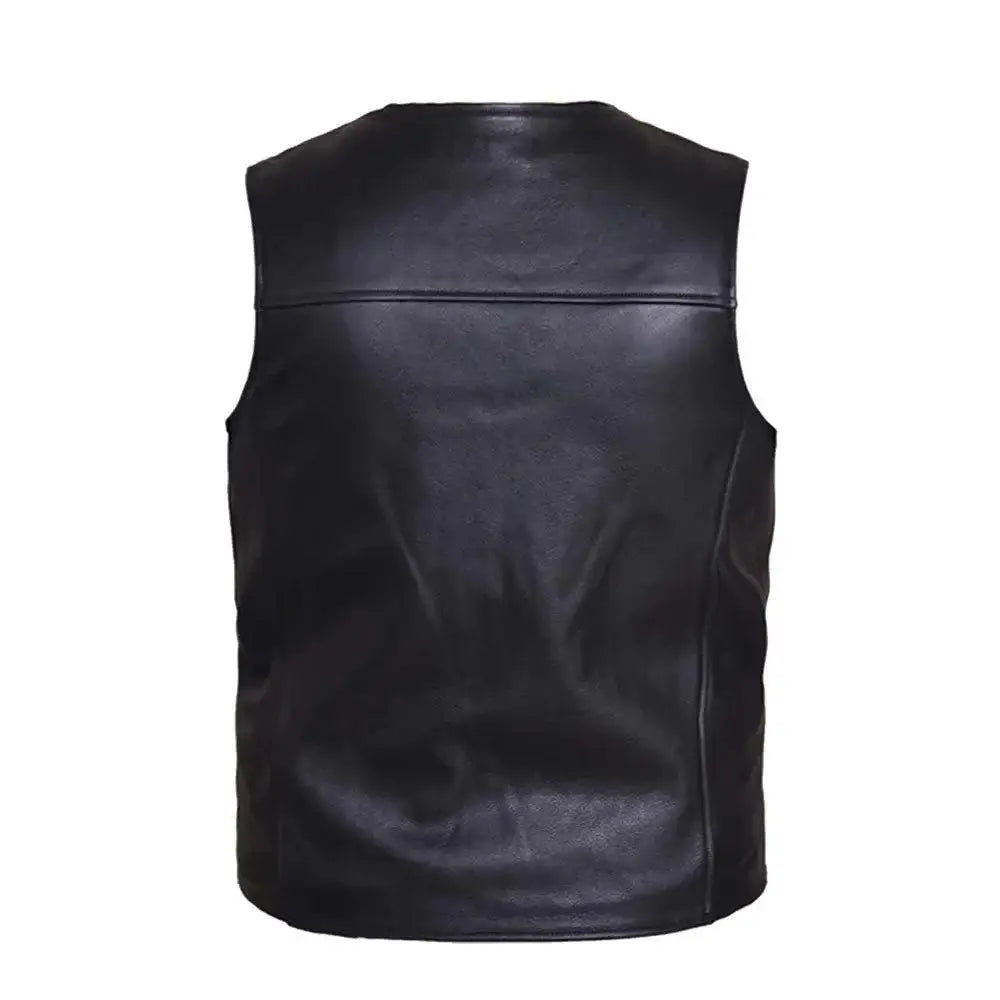 Santa Fe - Men's Premium Leather Motorcycle Vest - Unik Just for Bikers - Flyclothing LLC