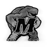 Maryland Terrapins Molded Chrome Plastic Emblem - Maryland