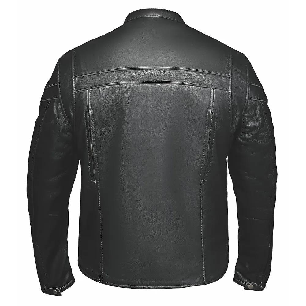 Goose - Premium Men's Leather Motorcycle Jacket - Unik Just for Bikers - Flyclothing LLC