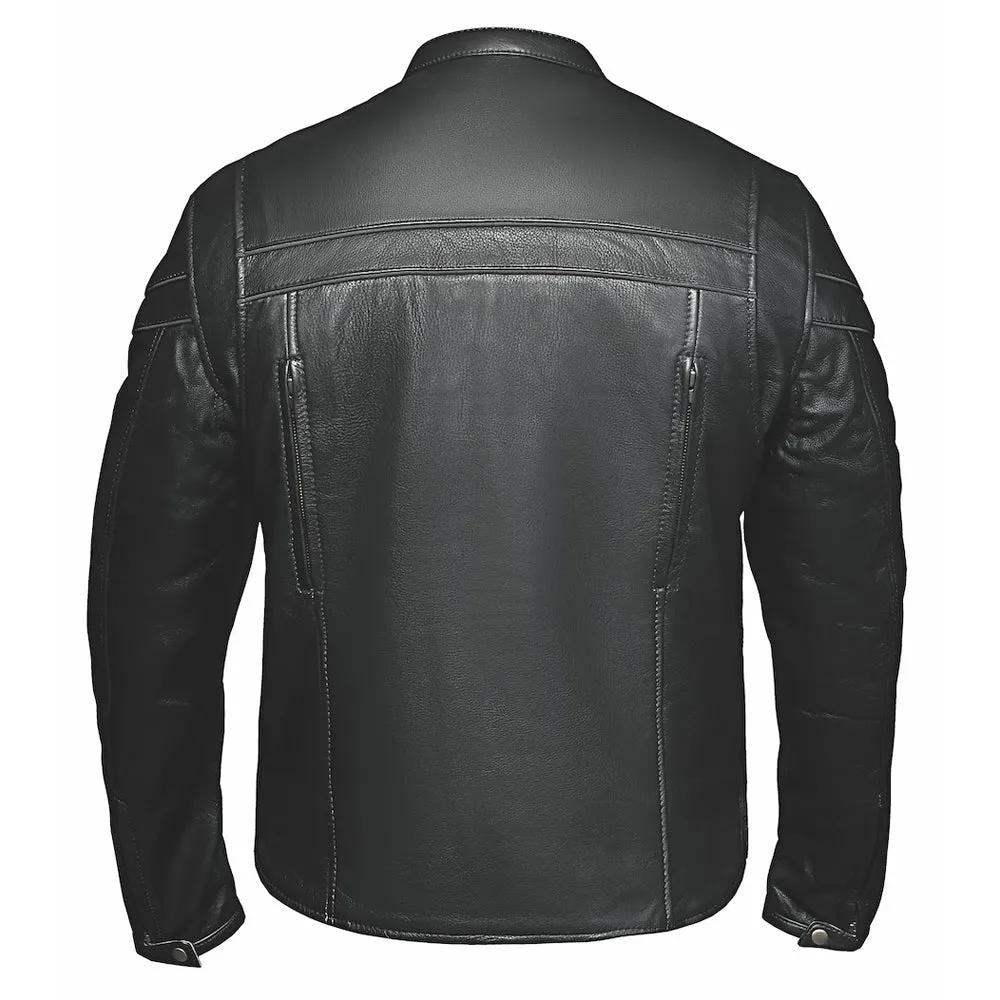 Goose - Premium Men's Leather Motorcycle Jacket - Unik Just for Bikers - Flyclothing LLC