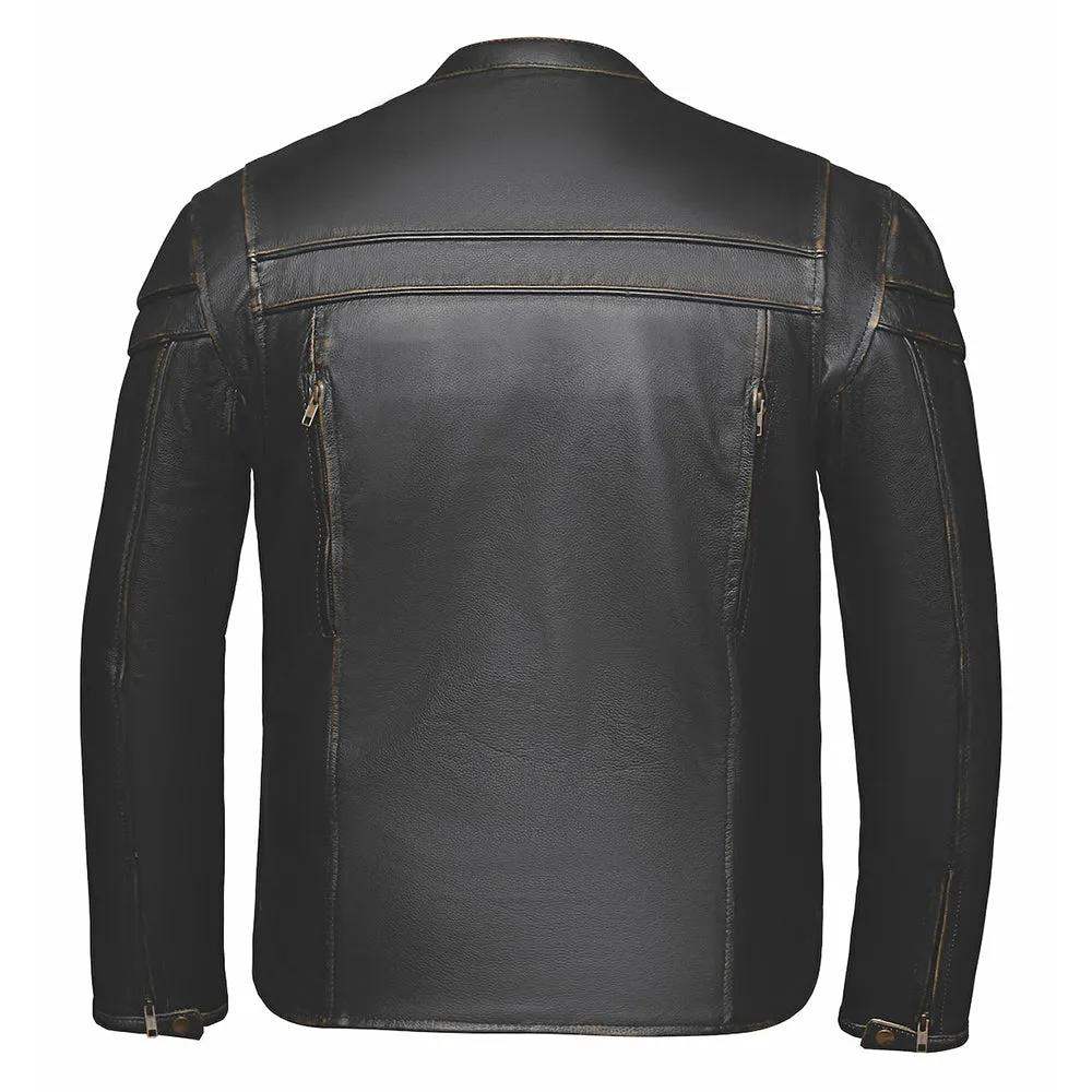 Rogue - Men's Ultra Leather Motorcycle Jacket - Unik Just for Bikers - Flyclothing LLC