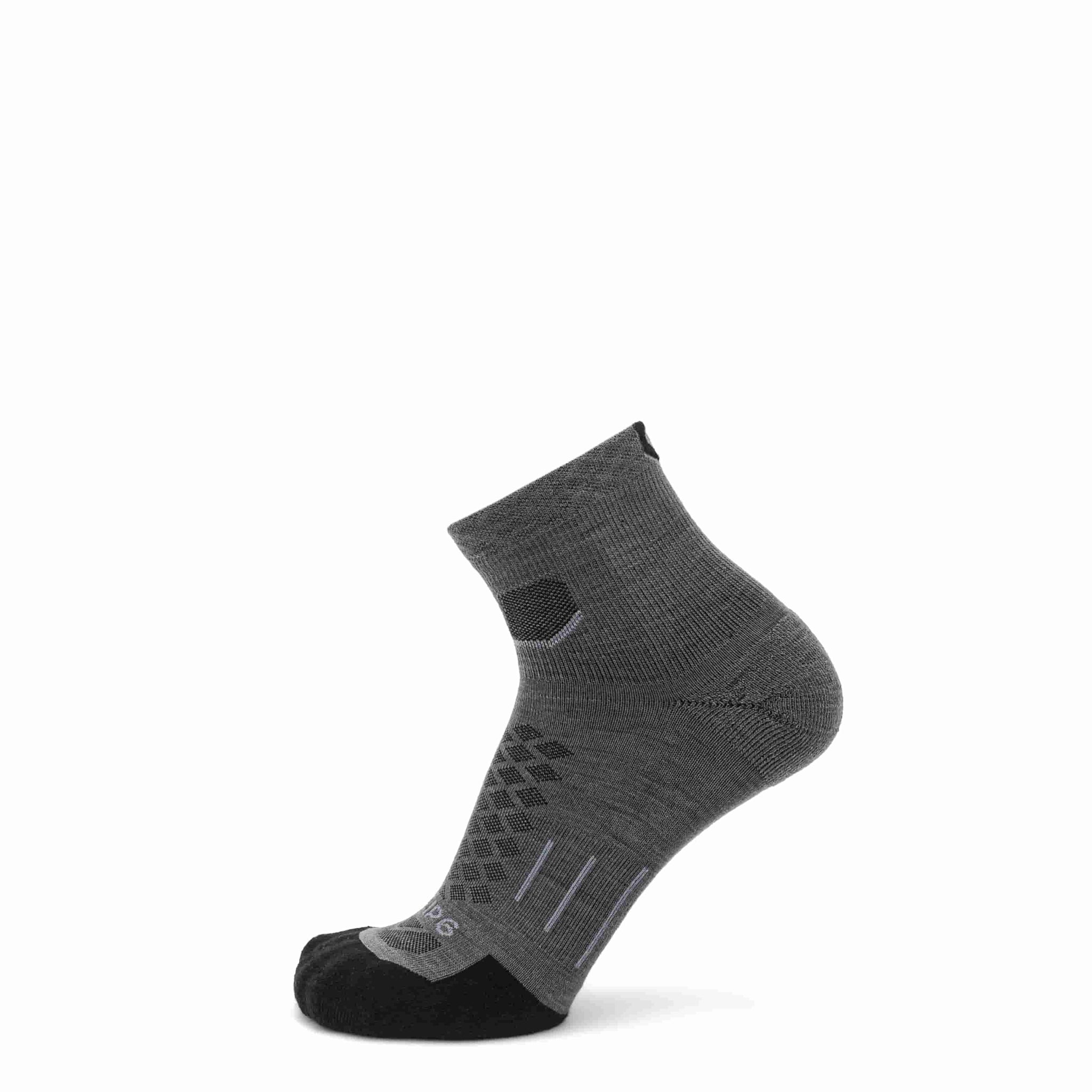 3 Pack Tarmac - Run 1/4 Crew Runweight Merino Wool Sock - GRIP6 - Flyclothing LLC