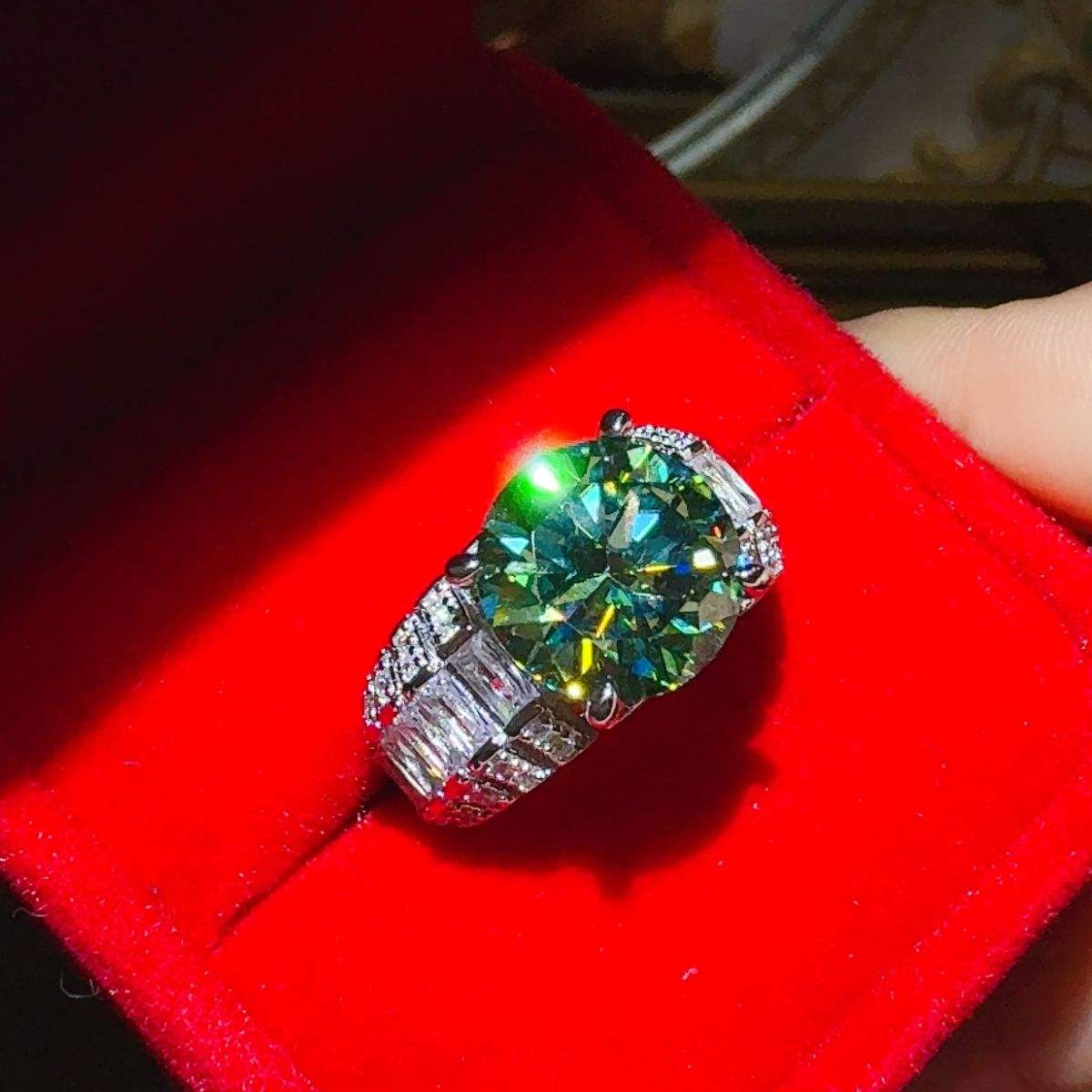 5 Carat Moissanite 925 Sterling Silver Ring - Trendsi - Flyclothing LLC