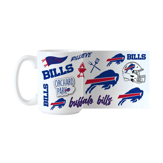 Buffalo Bills 15oz Native Sublimated Mug - Logo Brands - Flyclothing LLC
