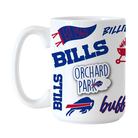 Buffalo Bills 15oz Native Sublimated Mug - Logo Brands - Flyclothing LLC