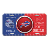 NFL - Buffalo Bills Embossed Metal License Plate - Logo Brands - Flyclothing LLC