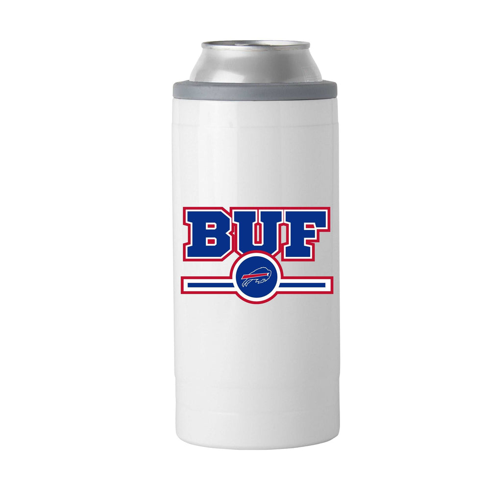 Buffalo Bills Letterman 12 oz Slim Can Coolie - Logo Brands - Flyclothing LLC