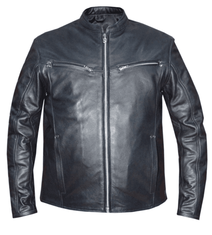 Stealth - Men's Premium Leather Motorcycle Jacket - Unik Just for Bikers - Flyclothing LLC