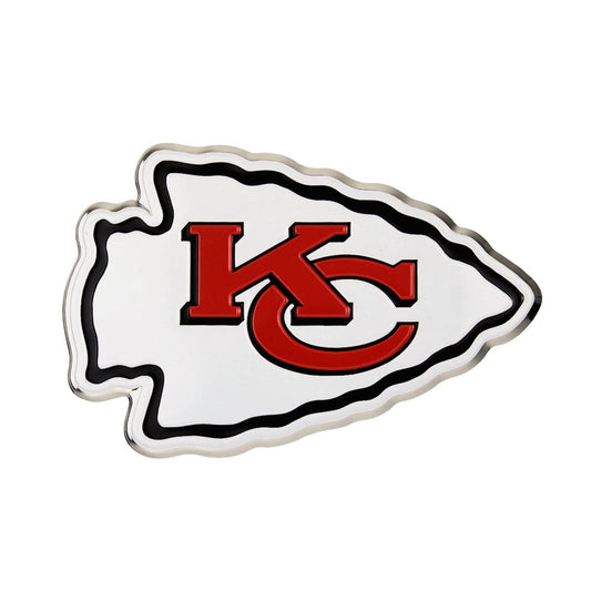 Kansas City Chiefs Heavy Duty Aluminum Embossed Color Emblem - Kansas City Chiefs