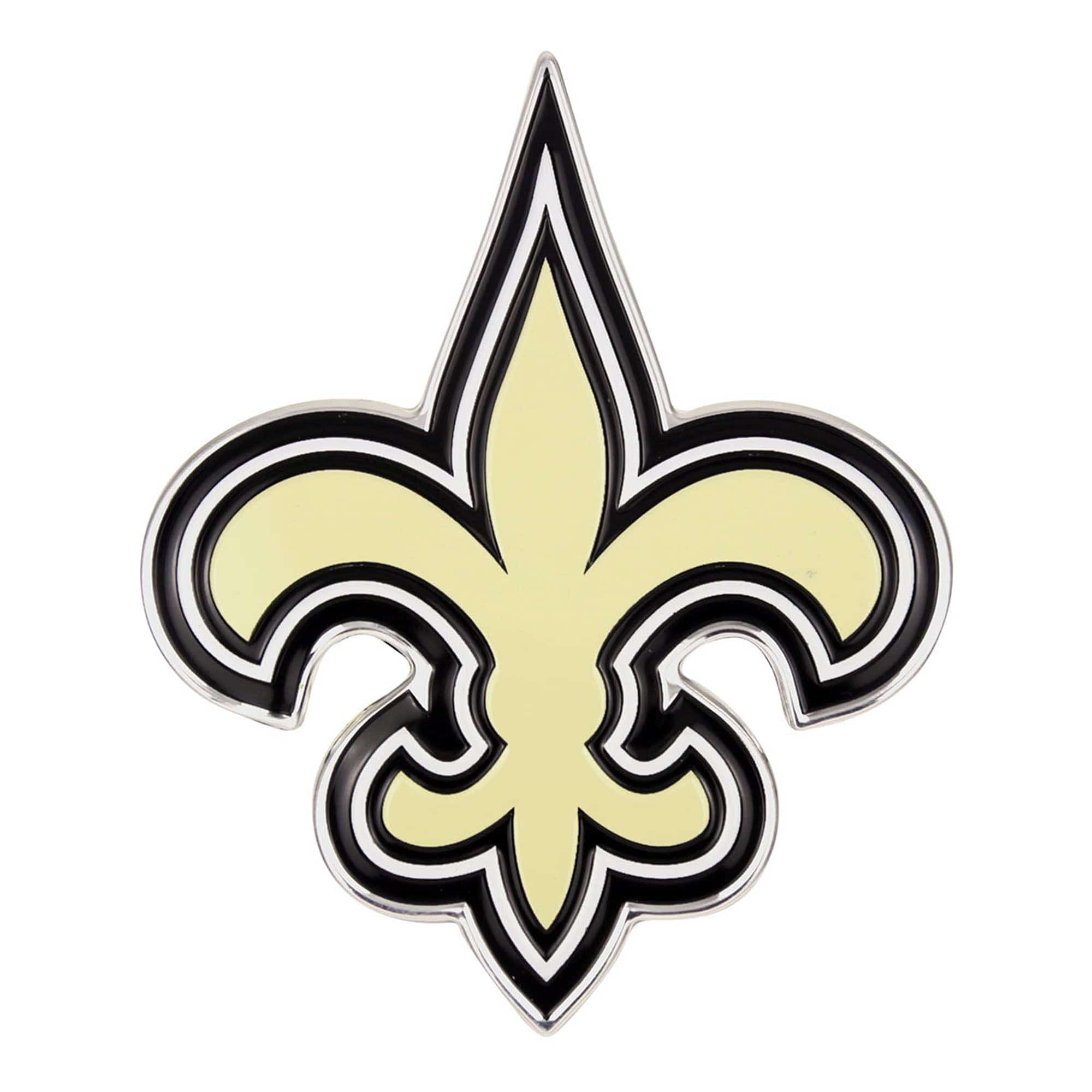 New Orleans Saints Heavy Duty Aluminum Embossed Color Emblem - New Orleans Saints