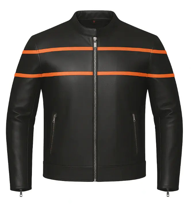 Fury - Men's Premium Leather Motorcycle Jacket - Unik Just for Bikers - Flyclothing LLC
