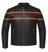 Fury - Men's Premium Leather Motorcycle Jacket - Unik Just for Bikers - Flyclothing LLC