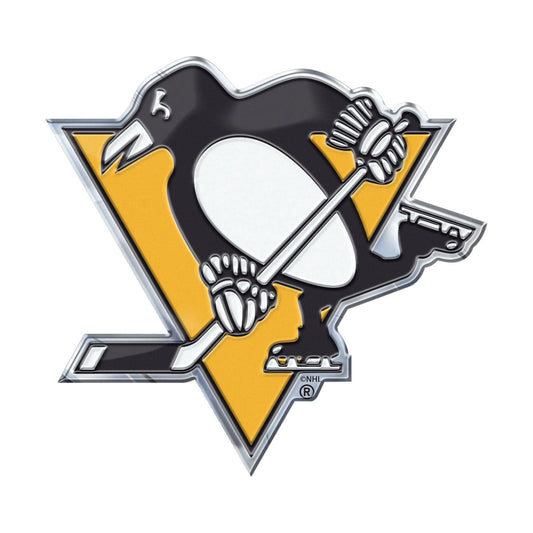 Pittsburgh Penguins Heavy Duty Aluminum Embossed Color Emblem - Pittsburgh Penguins