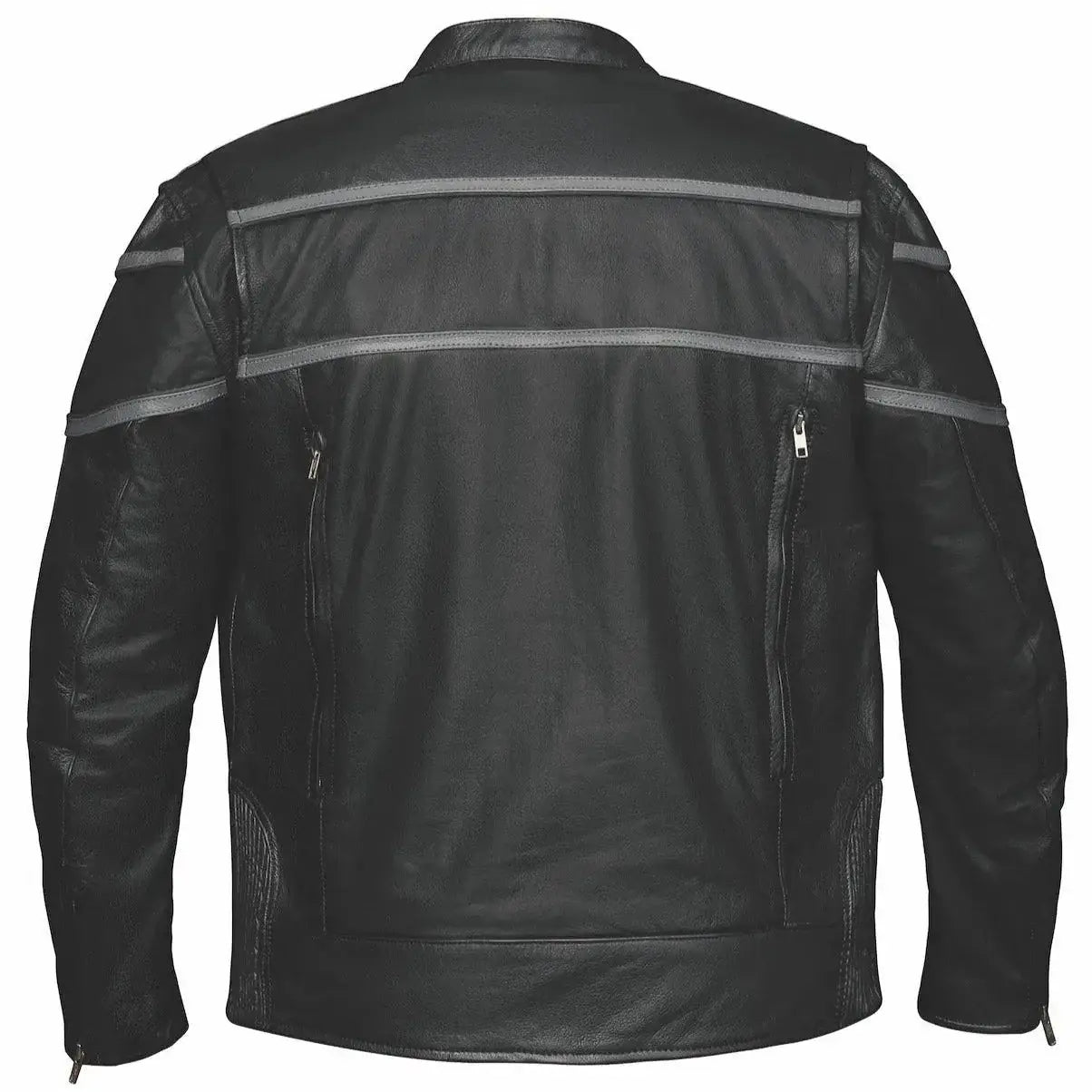 Viper - Men's Premium Leather Motorcycle Jacket - Unik Just for Bikers - Flyclothing LLC