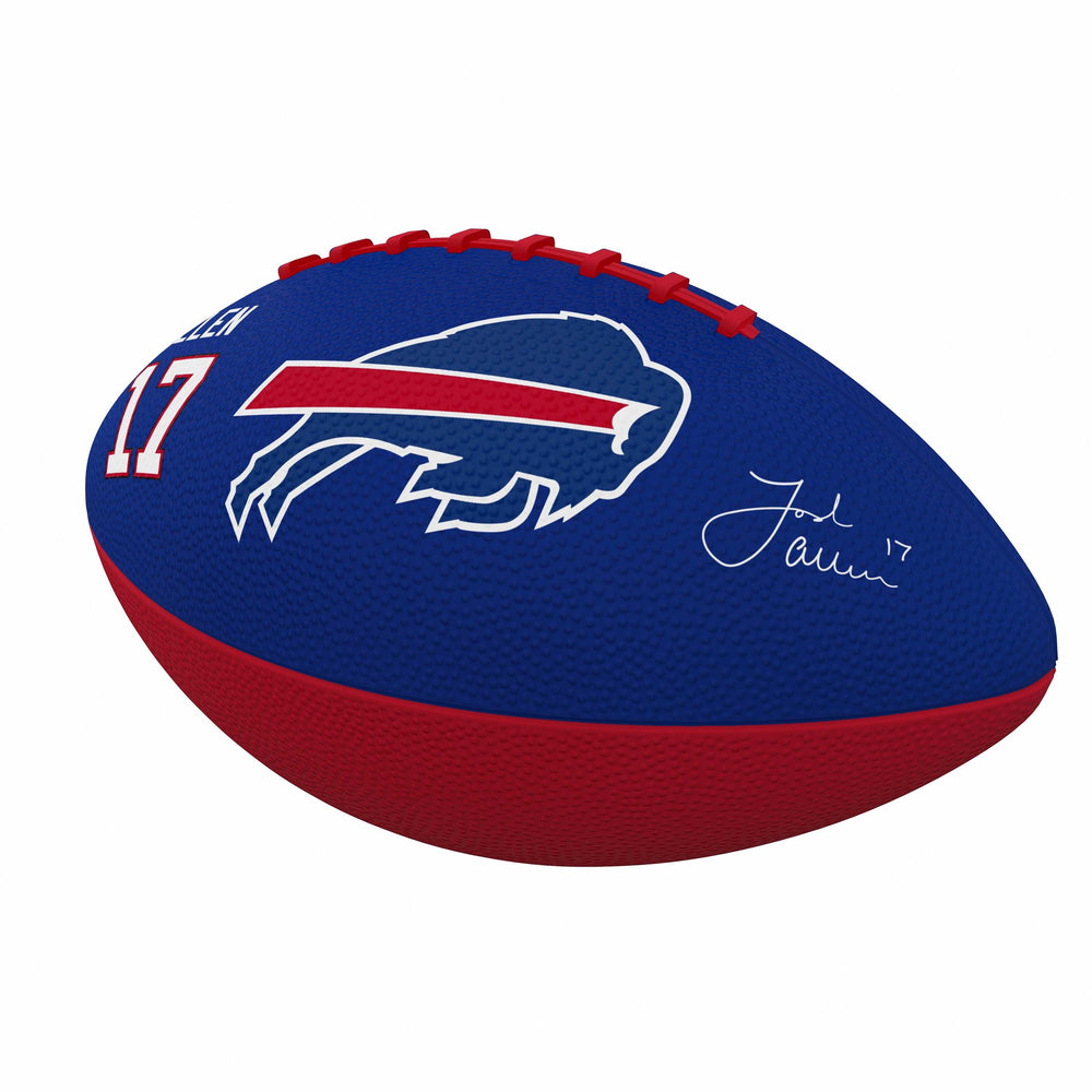 Buffalo Bills Josh Allen Junior Size Rubber Football - Logo Brands - Flyclothing LLC