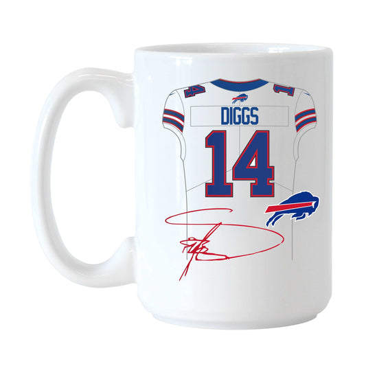 Buffalo Bills 15oz Stefon Diggs Jersey Sublimated Mug - Logo Brands - Flyclothing LLC