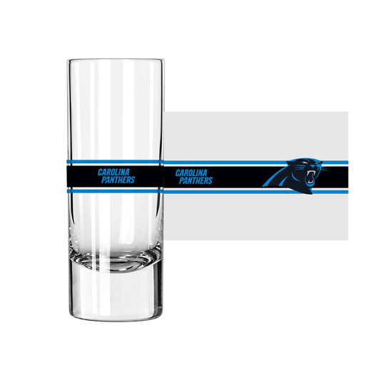 Carolina Panthers 2.5oz Stripe Shooter Glass - Logo Brands - Flyclothing LLC
