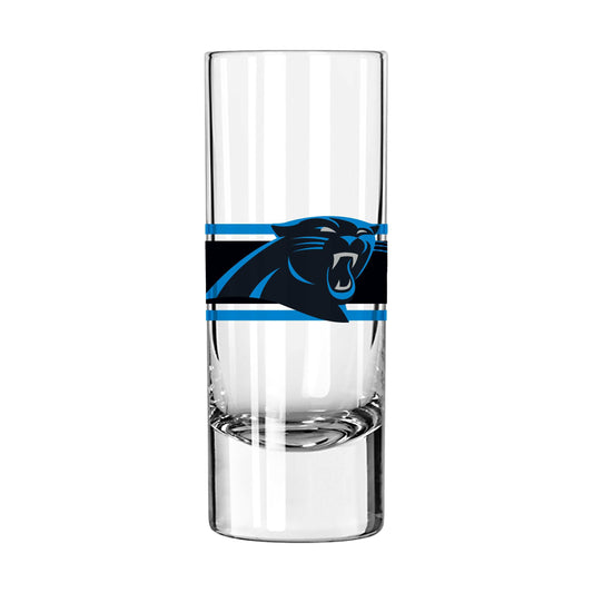 Carolina Panthers 2.5oz Stripe Shooter Glass - Logo Brands - Flyclothing LLC