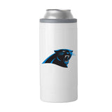 Carolina Panthers Letterman 12 oz Slim Can Coolie - Logo Brands - Flyclothing LLC