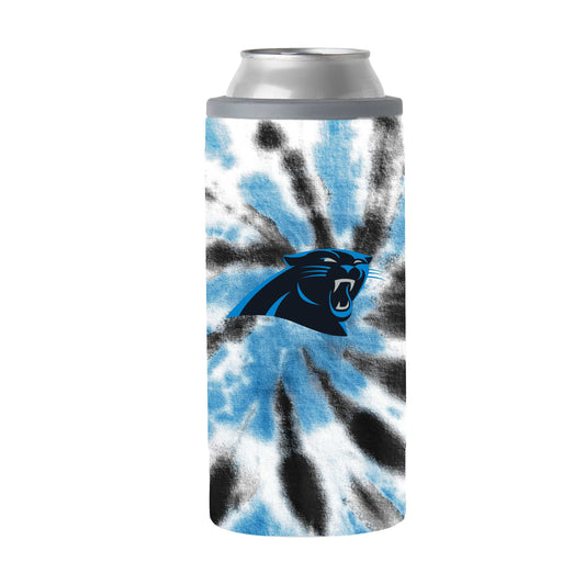 Carolina Panthers 12oz Tie Dye Slim Can Coolie - Logo Brands - Flyclothing LLC