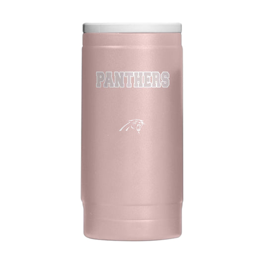 Carolina Panthers Stencil Powder Coat Slim Can Coolie - Logo Brands - Flyclothing LLC