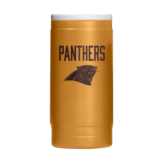 Carolina Panthers Huddle Powder Coat Slim Can Coolie - Logo Brands - Flyclothing LLC