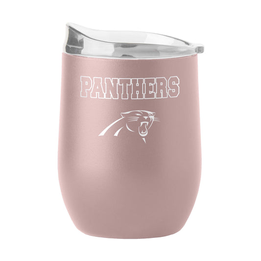Carolina Panthers 16oz Stencil Powder Coat Curved Beverage - Logo Brands - Flyclothing LLC
