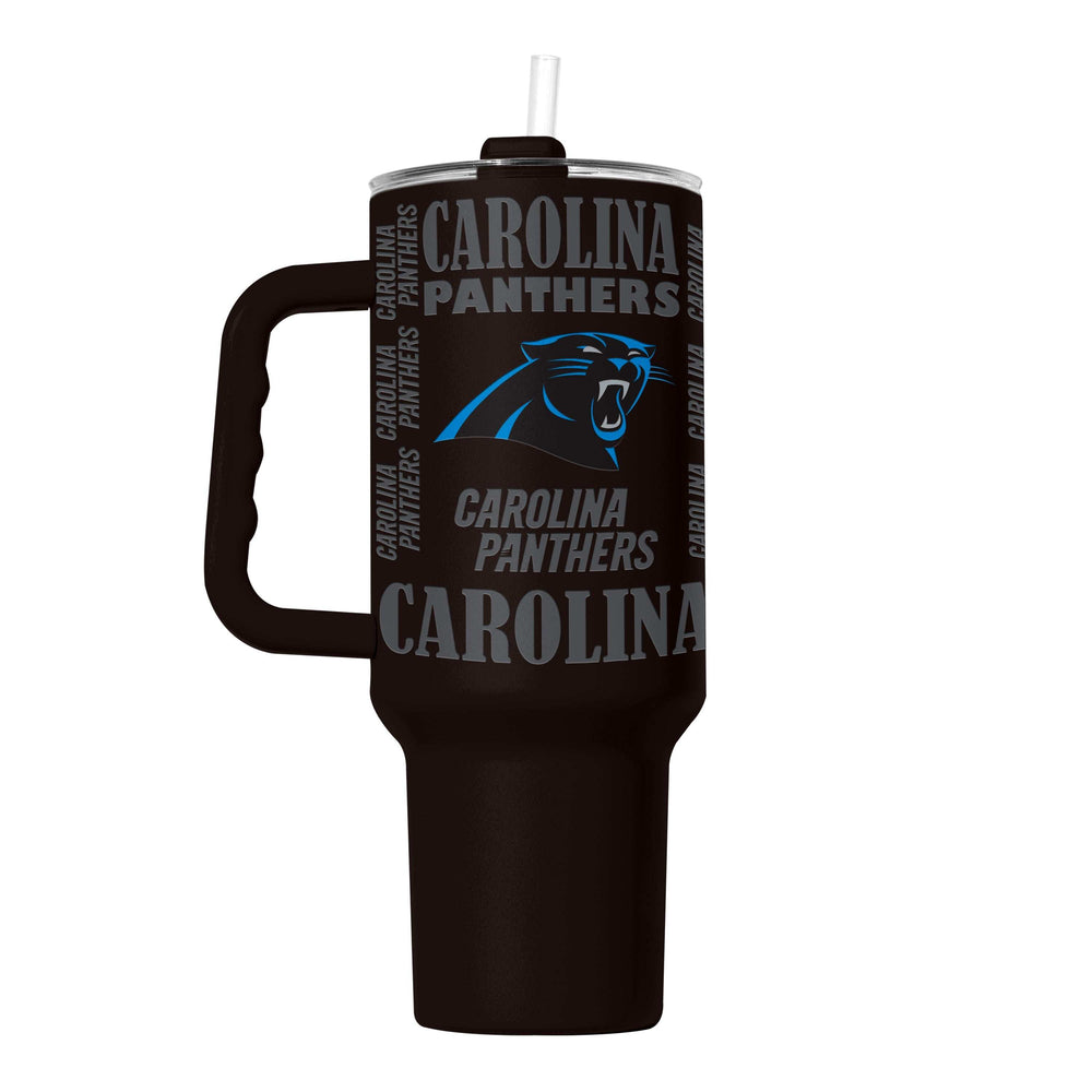 Carolina Panthers 40oz Replay Powder Coat Tumbler - Logo Brands - Flyclothing LLC