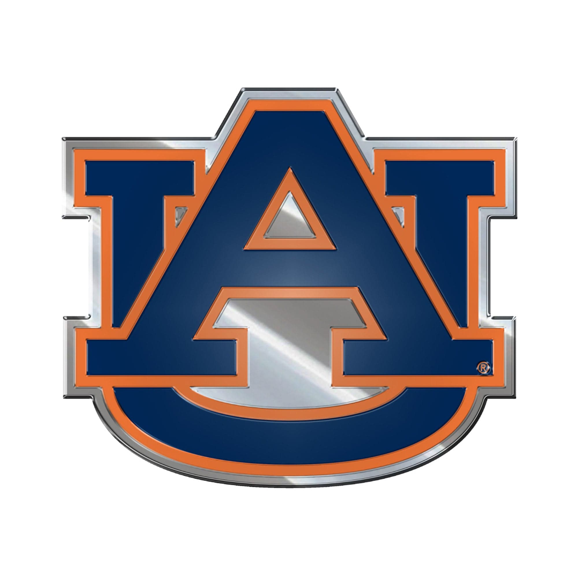 Auburn Tigers Heavy Duty Aluminum Embossed Color Emblem - Auburn