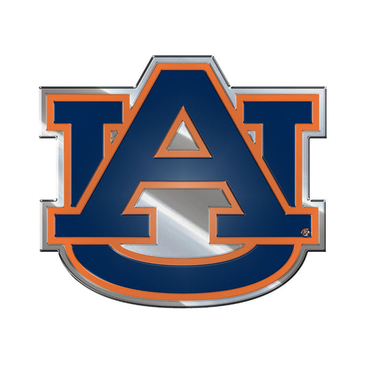 Auburn Tigers Heavy Duty Aluminum Embossed Color Emblem - Auburn