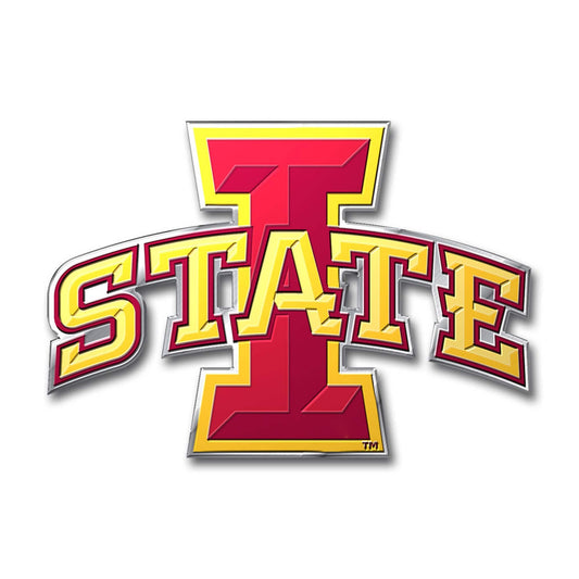 Iowa State Cyclones Heavy Duty Aluminum Embossed Color Emblem - Iowa State