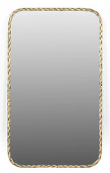 48" Brass Iron Framed Accent Mirror - Homeroots - Flyclothing LLC