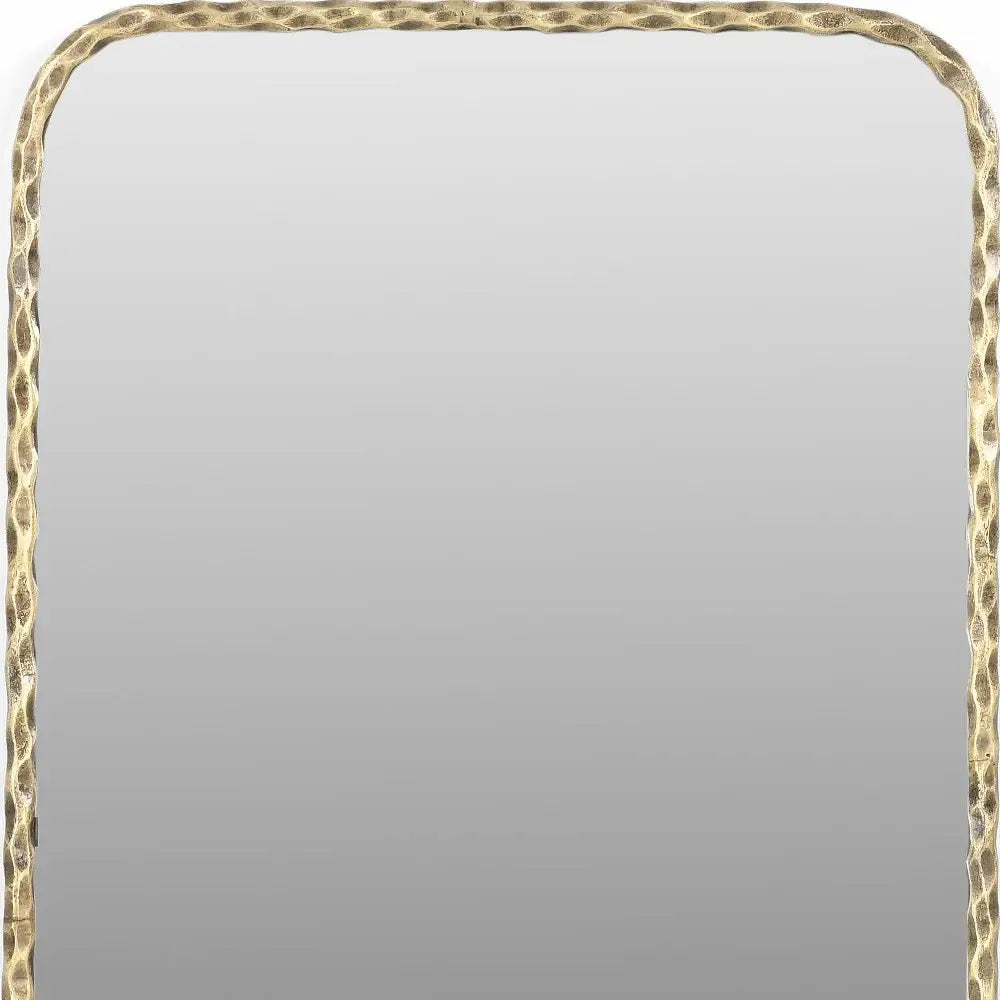 48" Brass Iron Framed Accent Mirror - Homeroots - Flyclothing LLC