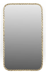 48" Brass Iron Framed Accent Mirror - Homeroots - Flyclothing LLC