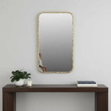 48" Brass Iron Framed Accent Mirror - Homeroots - Flyclothing LLC