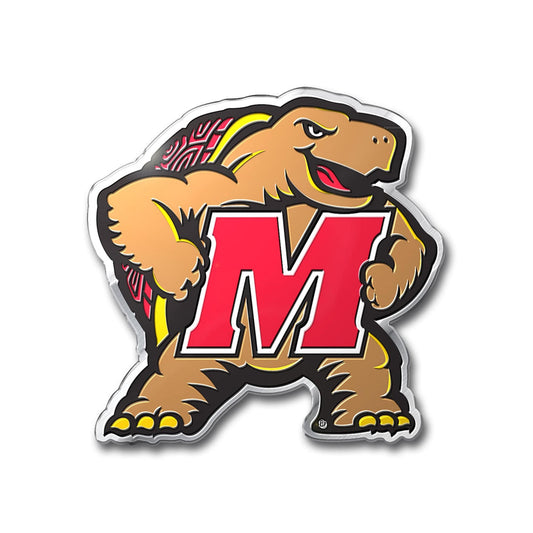 Maryland Terrapins Heavy Duty Aluminum Embossed Color Emblem - Maryland