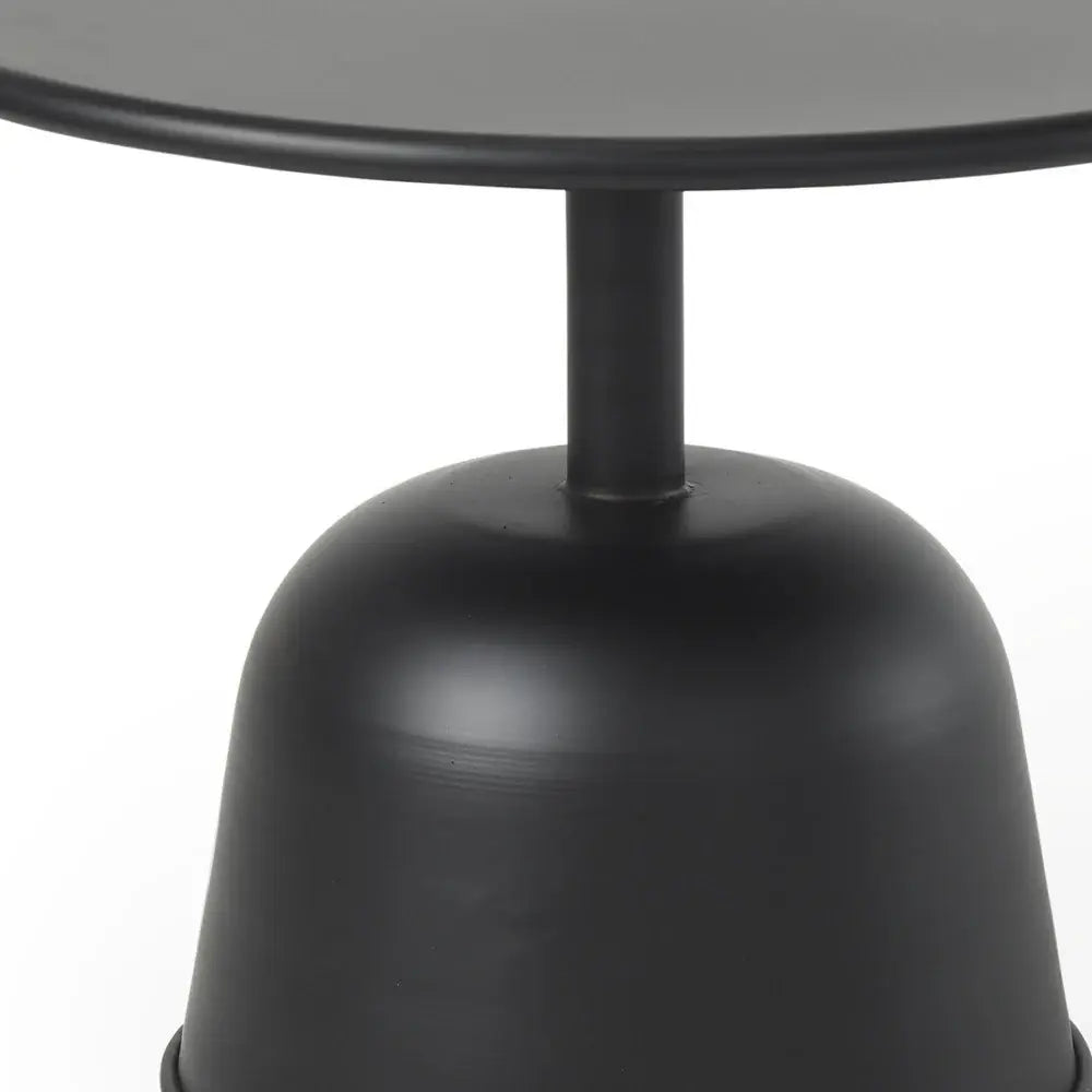 20" Black Iron and Metal Tray Table - Homeroots - Flyclothing LLC
